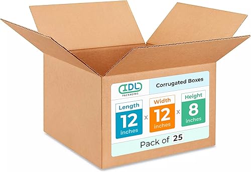 Miniatura 387 de Cajas para envío IDL Packaging - B-1266-5 de cartón corrugado, tamaño pequeño, de 12 pulgadas de largo x 6 pulgadas de ancho x 6 pulgadas de alto
