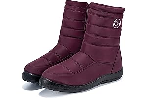 Womens Winter Snow Boots - Waterproof, Warm Fur Lining, Comfort, and Style