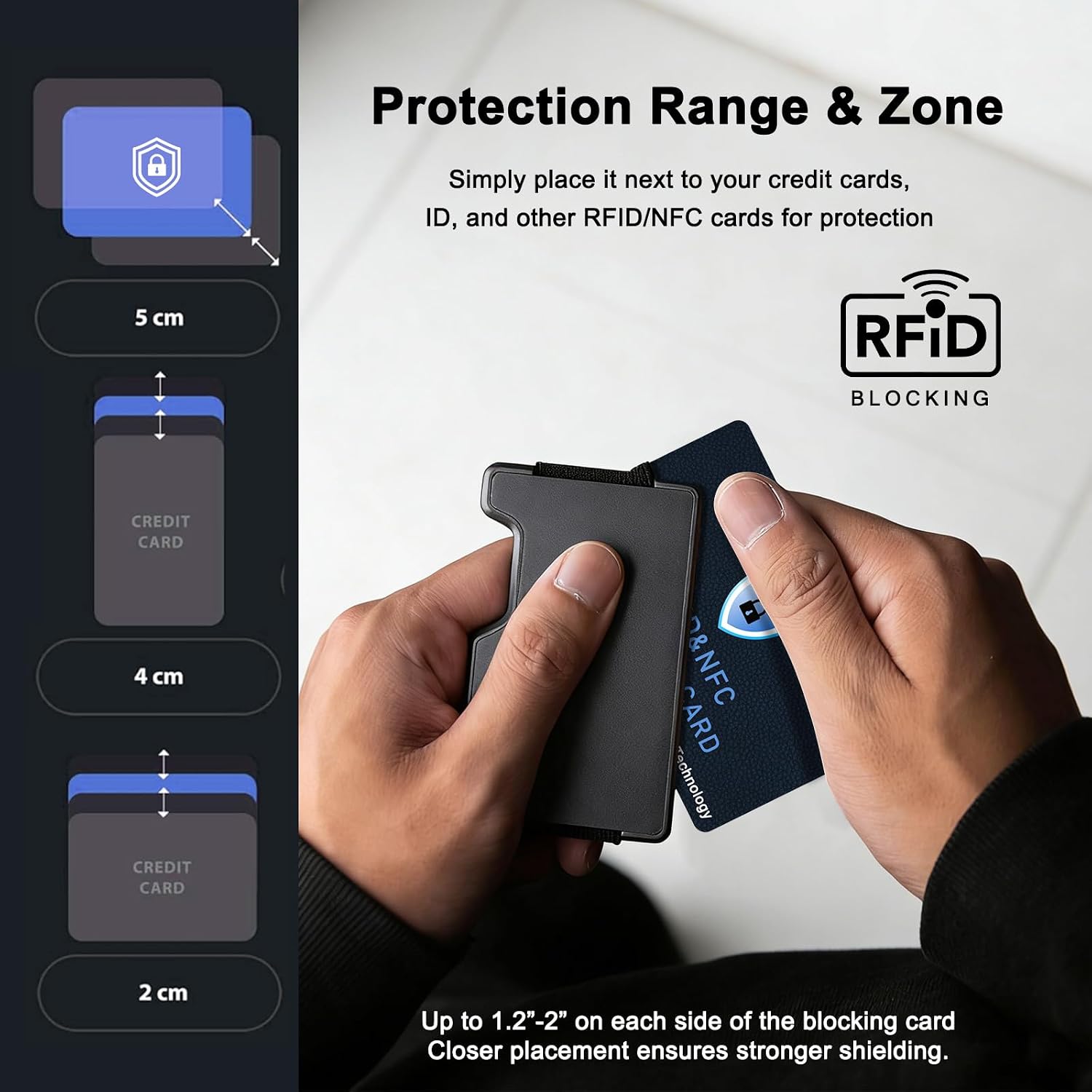 Vancle 6 Pack RFID Blocking Card, NFC-Blocking Credit Card Protector, Anti-Theft Protector for ID ATM Guard Debit Cards, Entire Wallet & Purse Protector