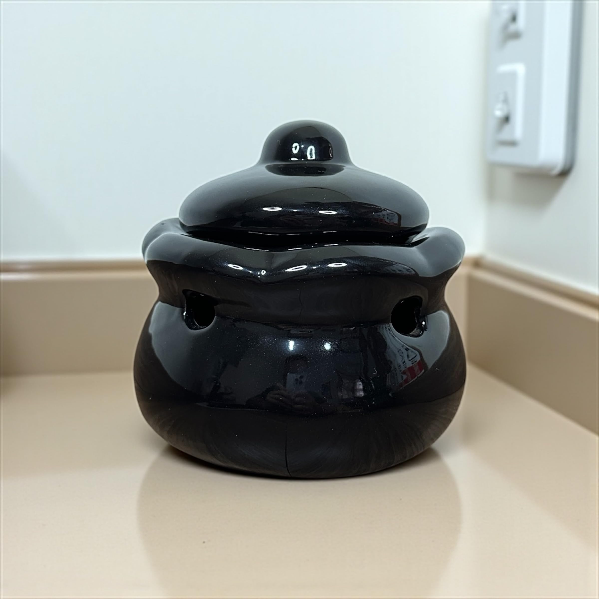 Porta Alho Com Tampa Preto 700g Para Cozinha | Amazon.com.br