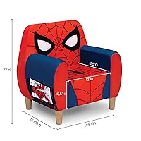 Vista 3 de Delta Children Silla de espuma Marvel Spider Man para niños, color rojo
