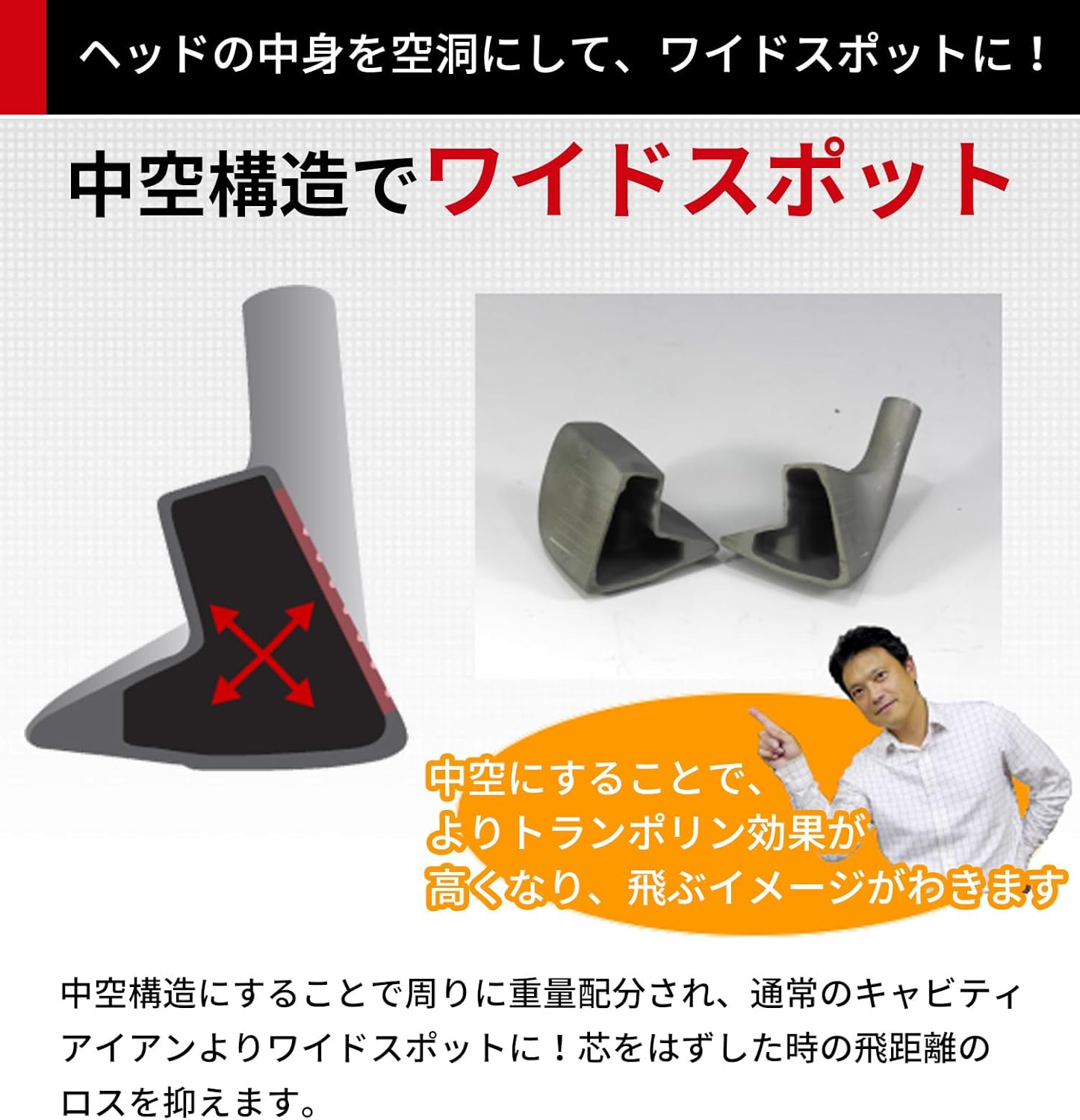 マレージング U-I 右用 メンズ UI アイアン型ユーティリティ（UI3/UI4/UI5）中空構造 ハイブリッド 高反発ユーティリ