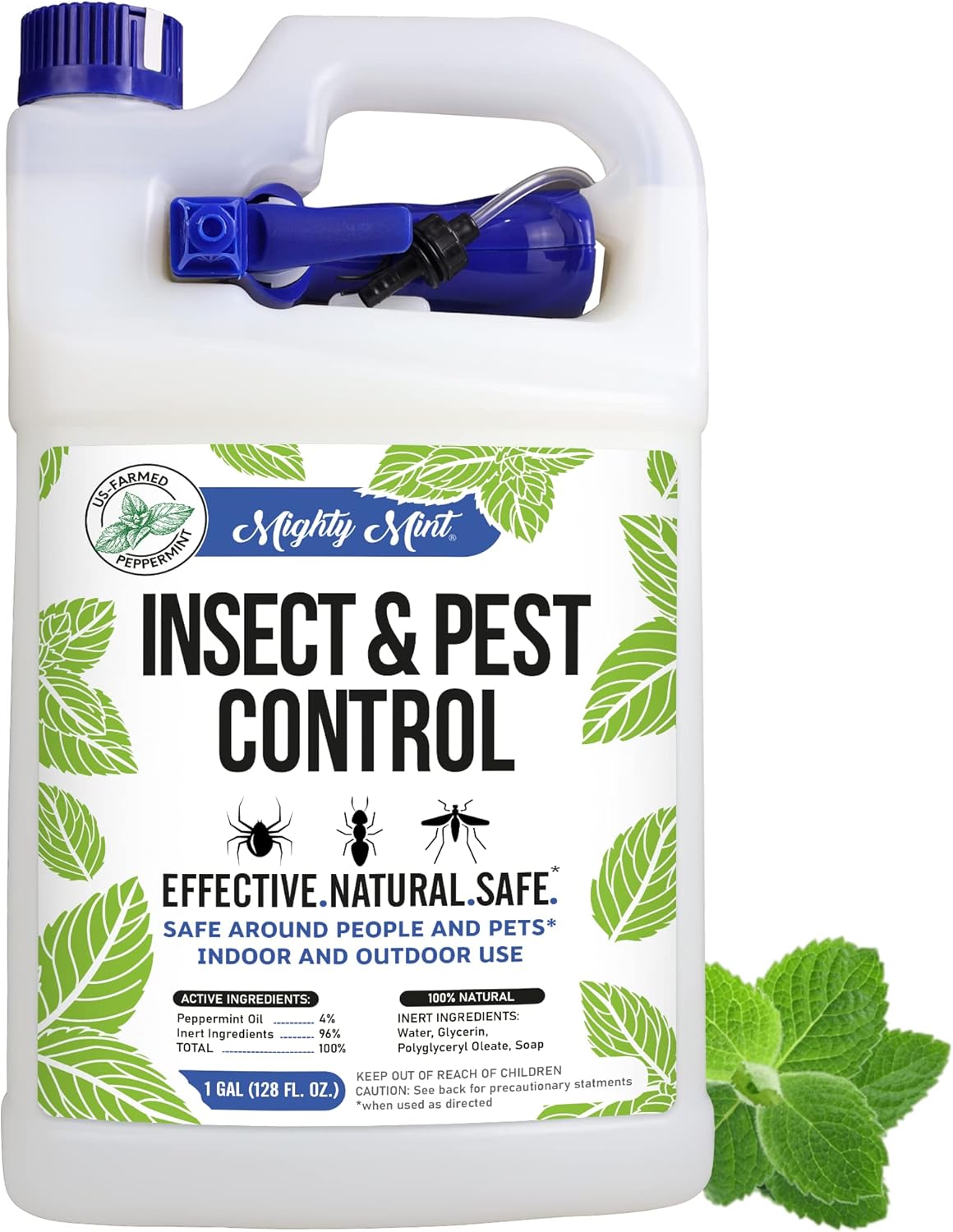 Mighty Mint Gallon (128 oz) Insect and Pest Control Peppermint Oil Natural Spray