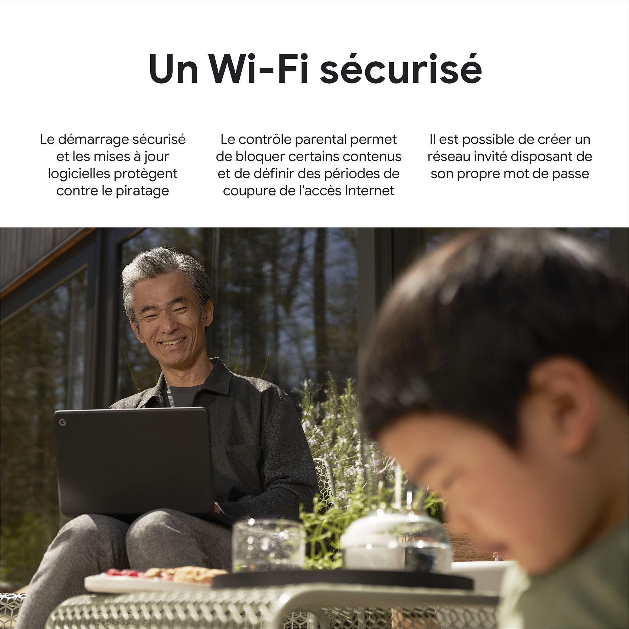 Nest Wifi Pro – Wi-Fi 6E – Système Wi-Fi fiable pour la maison avec un débit rapide et dans chaque pièce – Routeur pour réseau maillé – Neige