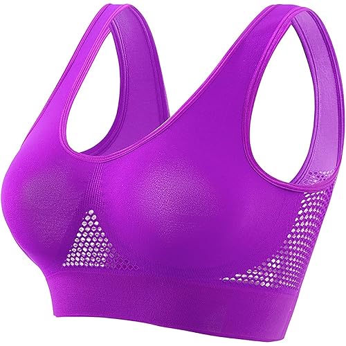 Generic Breathable Bras for Women No Steel Ring Plus Size Soft Cool Liftup Air Bra No Underwire High Support Underwear