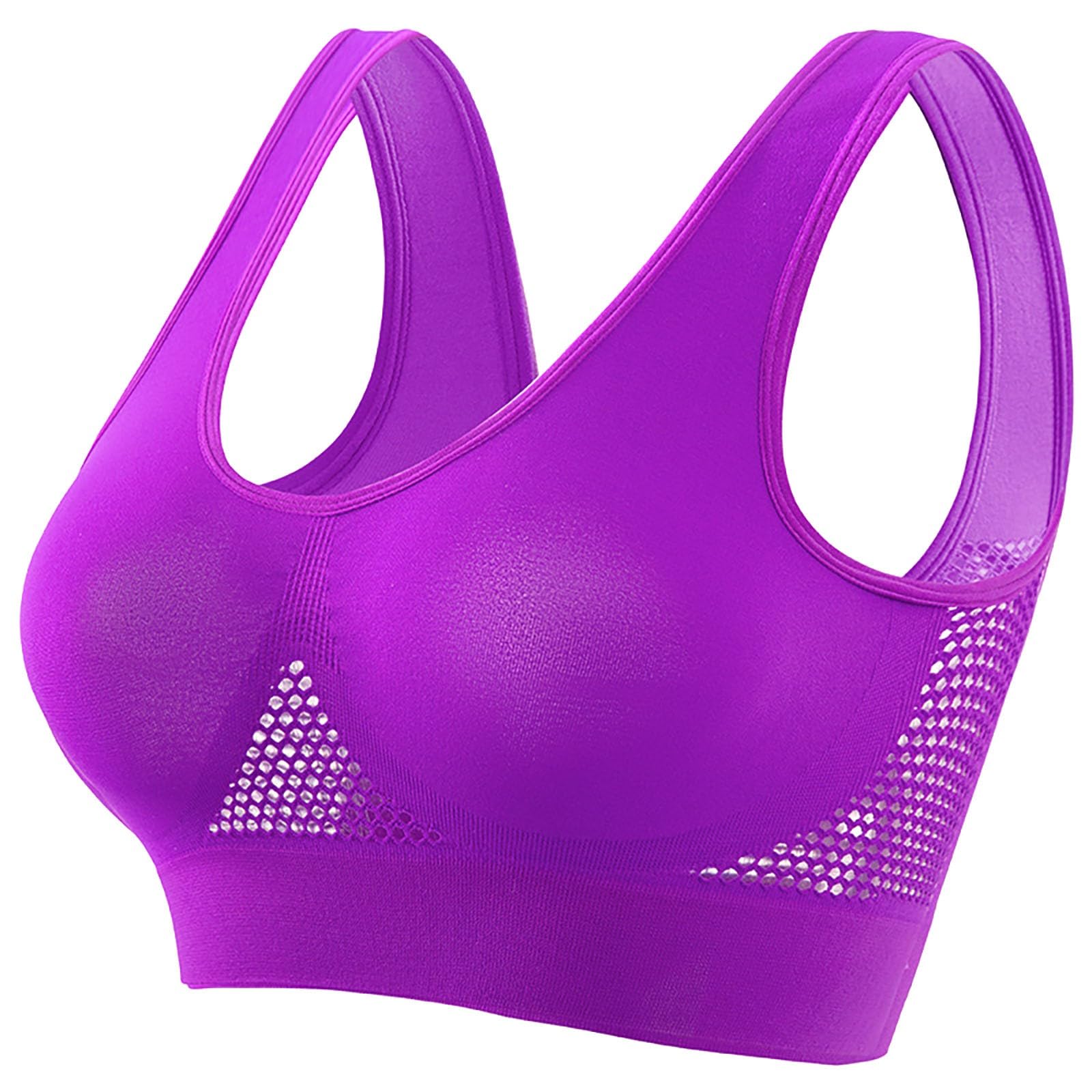 HJYUZPBras for Women 2024 Breathable Cool Liftup Air Bra Breathable and Comfortable Mesh Sports Bras for Women Plus Size