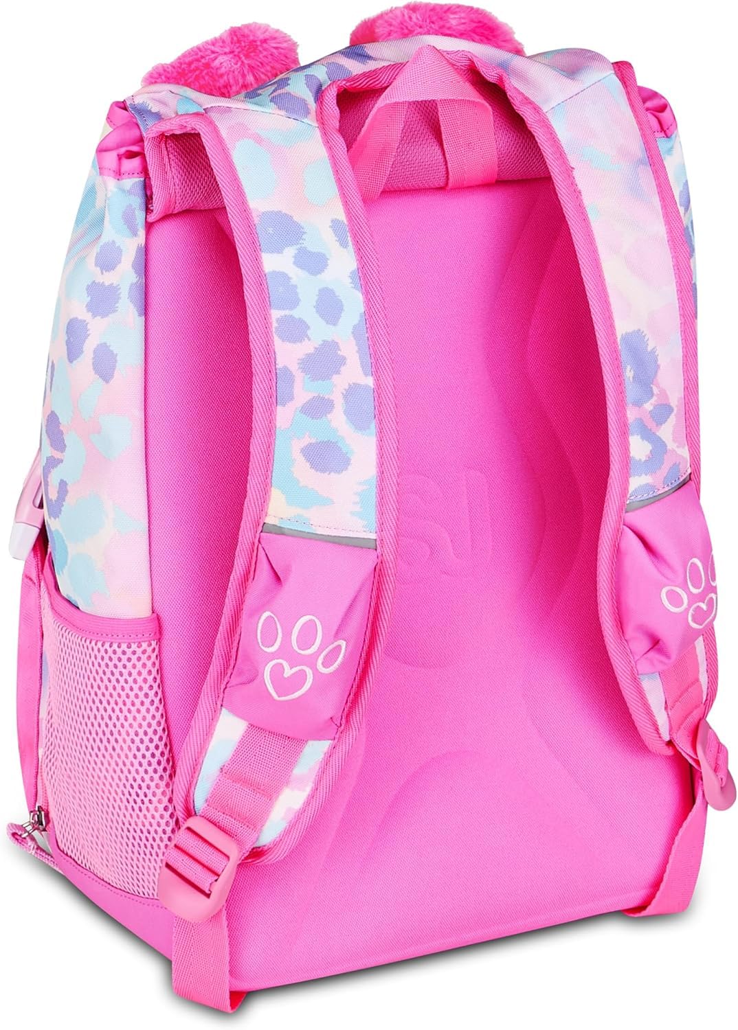 Set Scuola 2 Pezzi Per Seven Sj Heart Buddy Fan Zaino Scuola Elementare Bambina + Astuccio 3 Scomparti Completo (45 Accessori) - School Pack Bambini