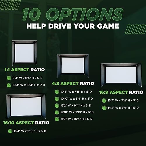 Miniatura 5 de Cajas de simulador de golf para bricolaje y completo - Incluye pantalla de calidad de imagen HD o 4K, relleno de espuma y más - 10 opciones sin