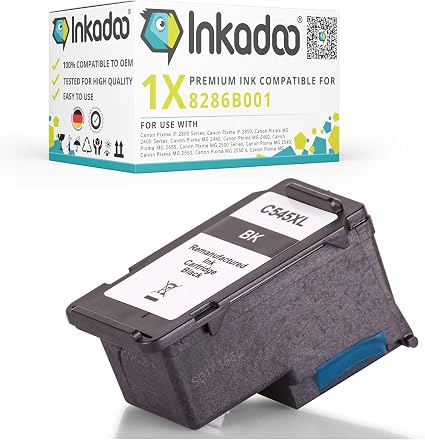 Inka Doo® Cartuchos con cabezal de impresión compatible con Canon Pixma MG  3000 Series, sustituye a Canon PG545 X L, PG-545 X L 8286B001 – PREMIUM  Impresora de tinta compatible – 15 ml : Amazon.es: Informática