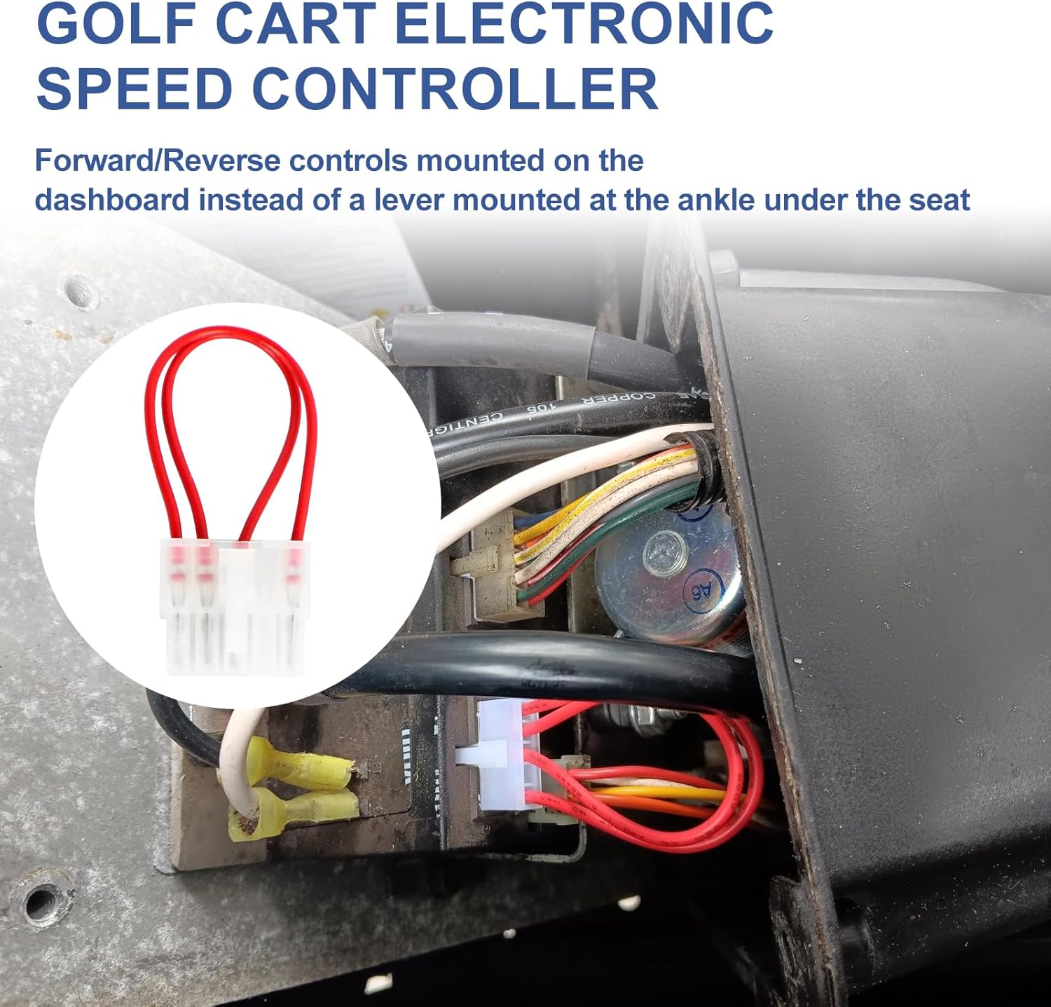 Golf Cart Speed Chip - for Ezgo Electric 2000 Up PDS TXT Speed Chip - 3 Freedom Chips (Red Plug High Speed Upgrade 73272-G01 Blue Plug Steep Slope 73272-G02 Yellow Plug Flat Slope 73272-G03)