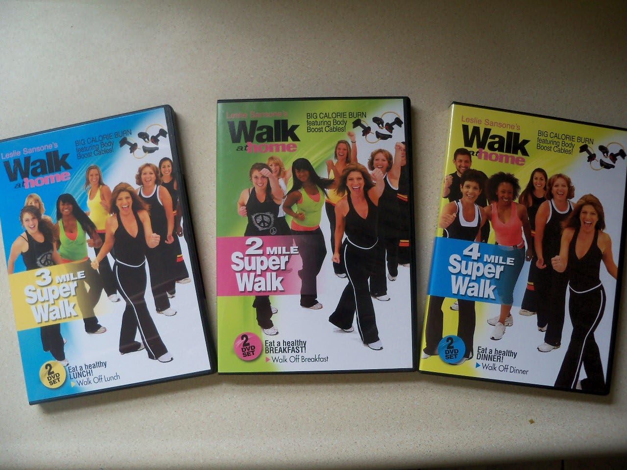 Leslie Sansone's Walk At Home Super Walk Set [2 Mile, 3 Mile, 4 Mile Super Walks--6 DVDs]