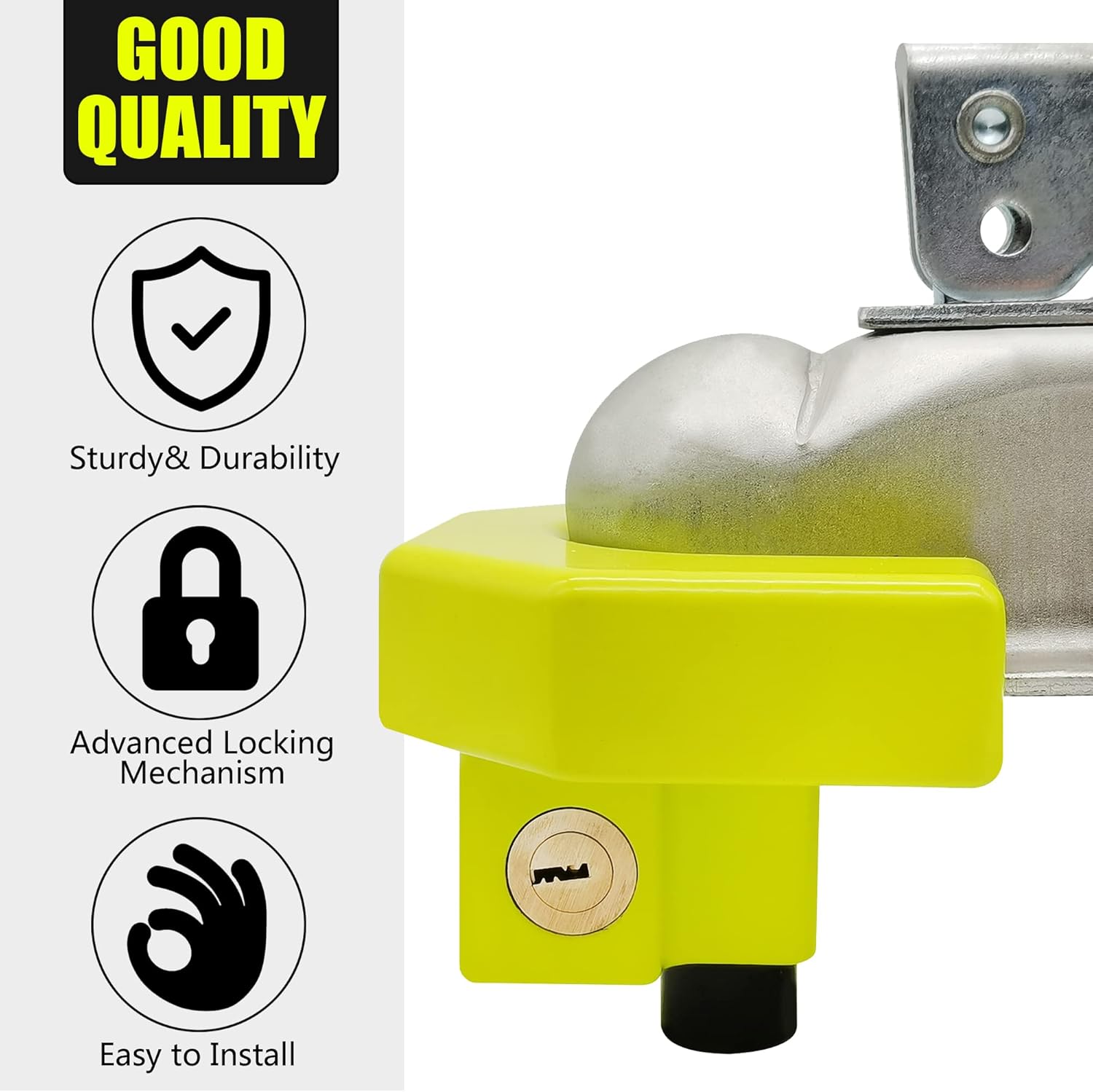 Buy KAYCENTOP Trailer Coupler Lock Trailer Tongue Lock Boat Trailer