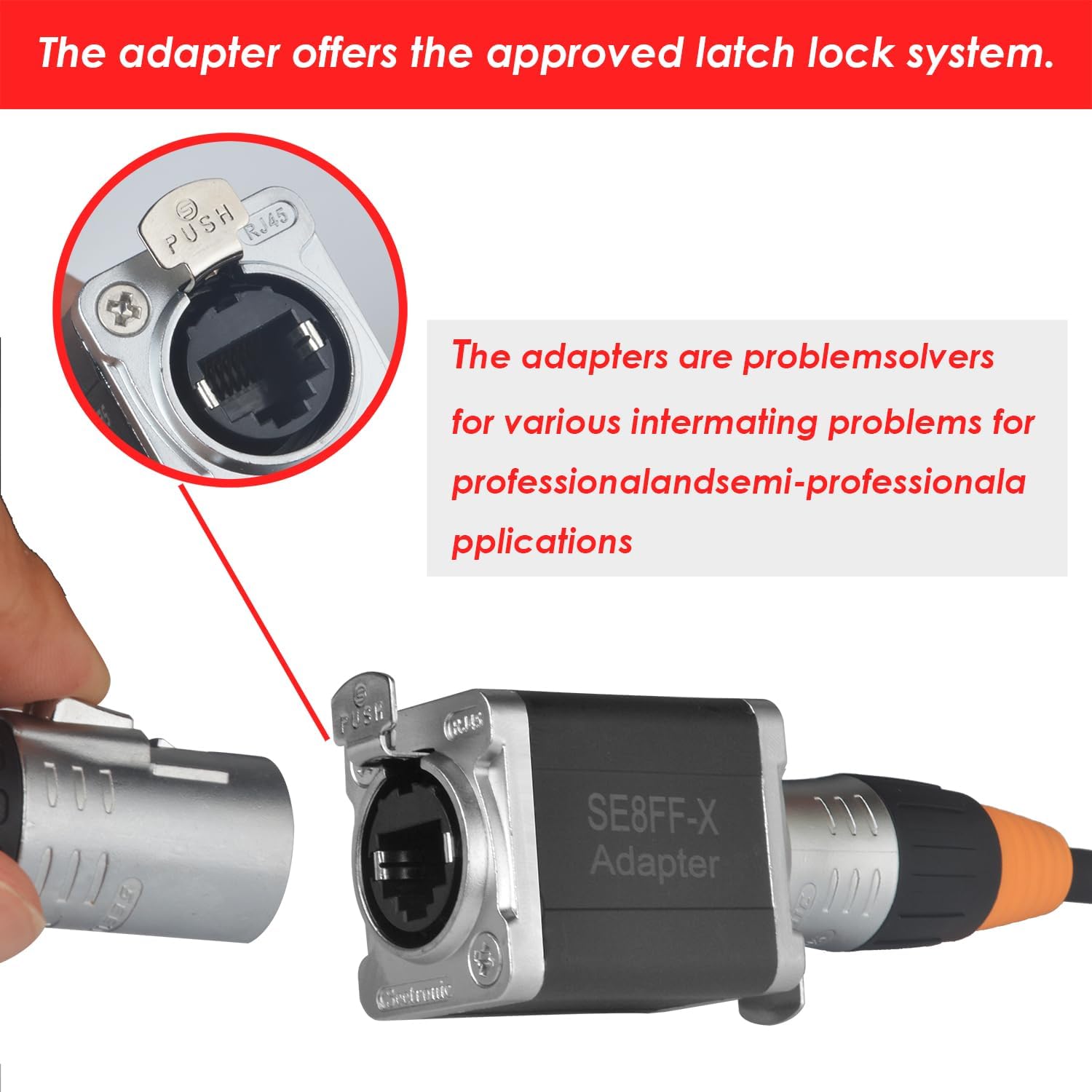 Tactical Ethernet Coupler, Black - Ethernet Cable Connector for Linking Cables CAT5/6 RJ45