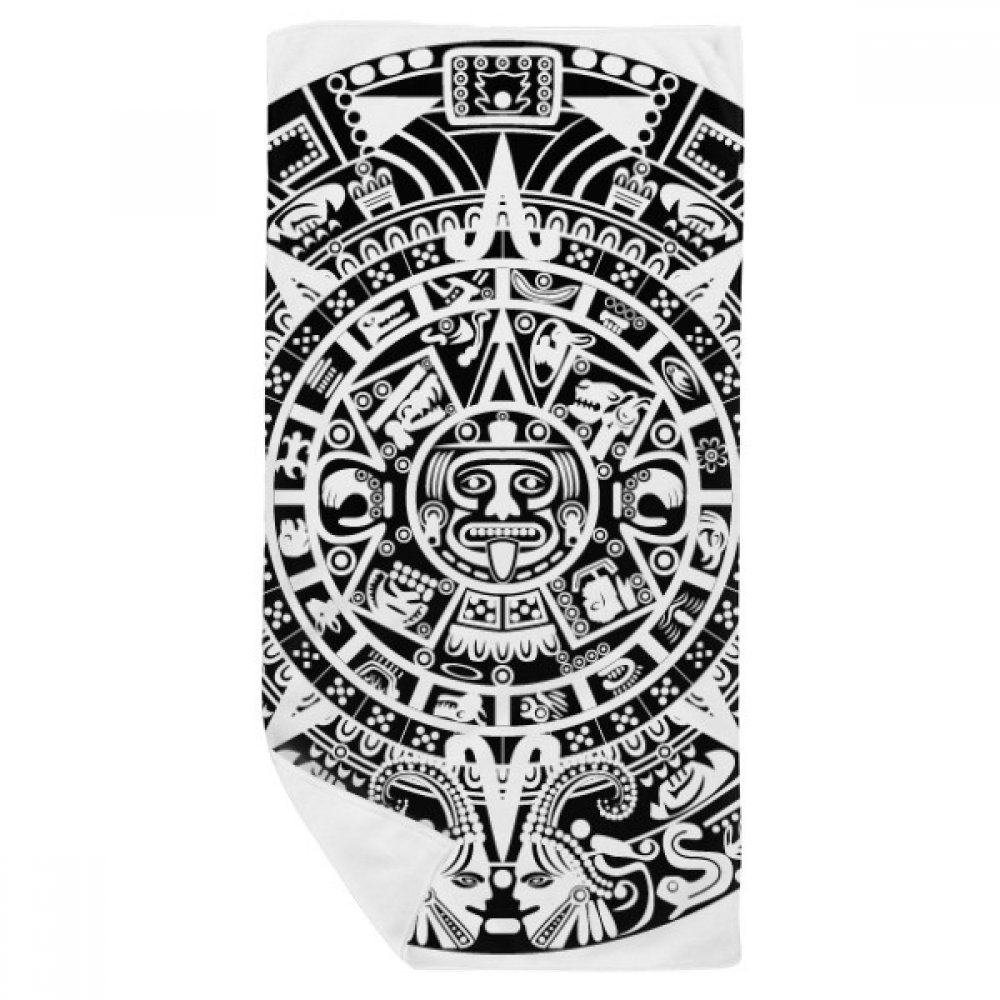 Gant de toilette Egypte Ancienne serviette de bain douce multicolore