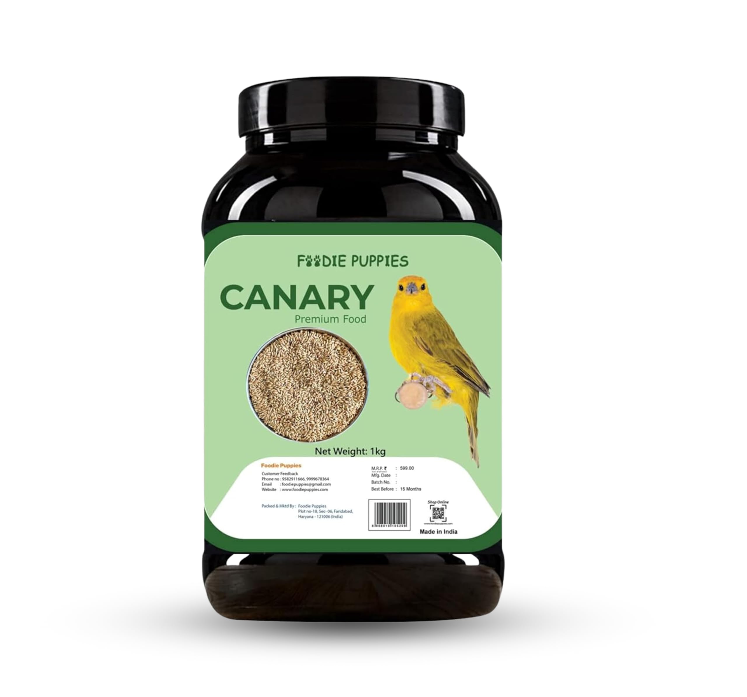 Foodie Puppies Canary Seeds Bird Food - 1Kg | High Fiber Balanced Nutritious Daily Diet | 100% Natural, Healthy & Premium Seeds | Suitable for All Types of Birds of All Life Stages (B09Z2YTWZY) Amazon Price History, Amazon Price Tracker