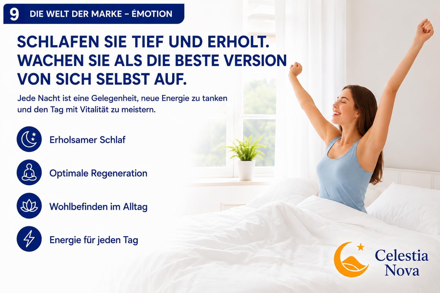 Celestia Nova Ergonomisches Nackenkissen – Höhenverstellbares Memory Foam Kissen, Orthopädisches Kopfkissen für Seiten-, Rücken- und Bauchschläfer, Kühlende Gel-Fasern, Oeko-TEX