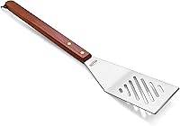 Vista 2 de New Star Foodservice 59007 Equipo de 4 herramientas para asador, de acero inoxidable, con mangos de sólidos de madera.