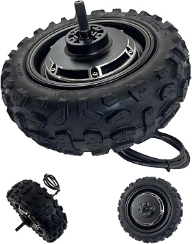 11 Inch Brushless Wheel Motor 3000W High Torque Electric Hub System 650W Rated for Scooter Motorcycle Off Road DIY Conversion Rear Drive 150mm Dropout 48V 60V 72V Heavy Duty48V