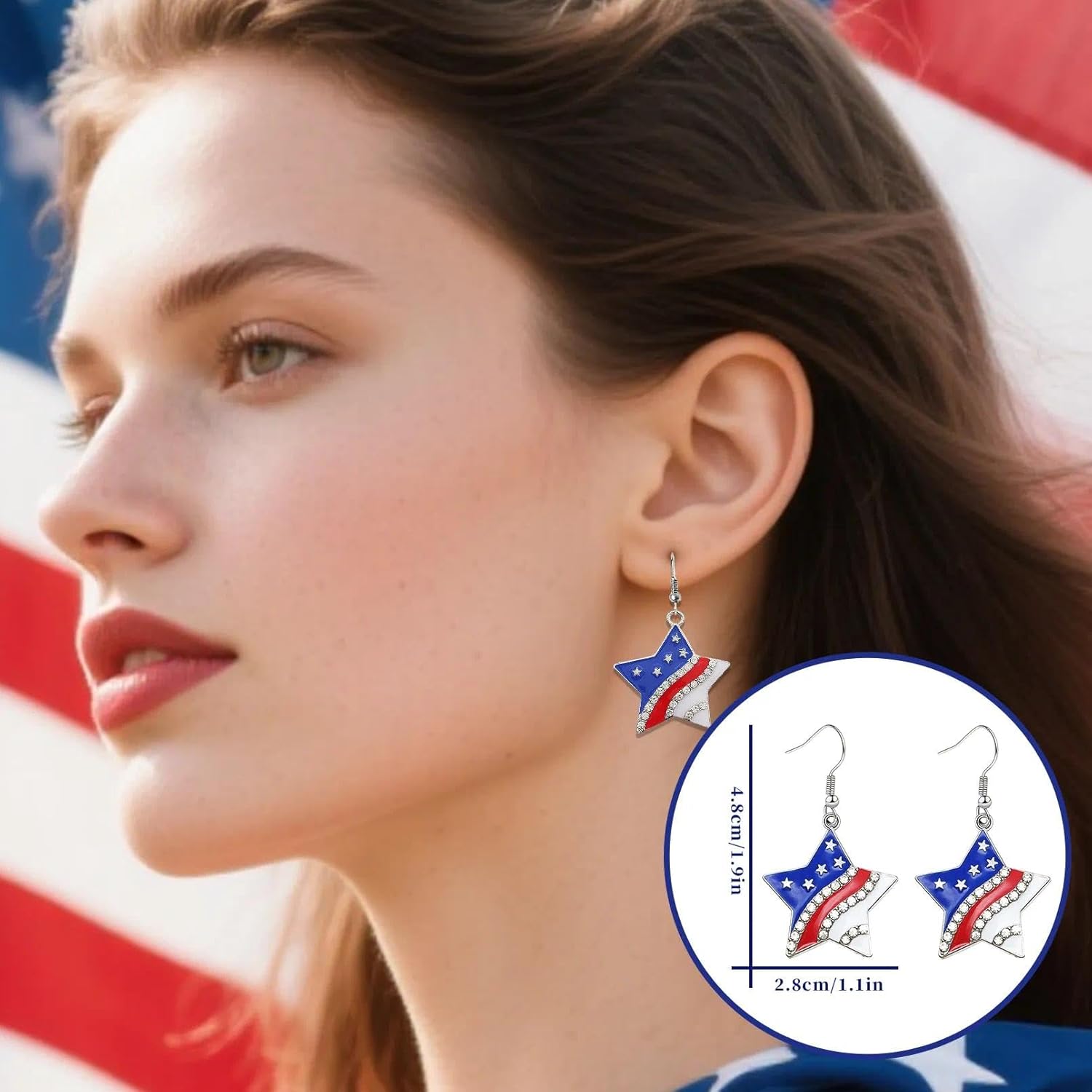 VERKSTAD St. Patrick's Day Earrings for Women,Irish Shamrock Acrylic Dangle Earrings, Green Clover Drop Earrings for Irish Festival - Image 5