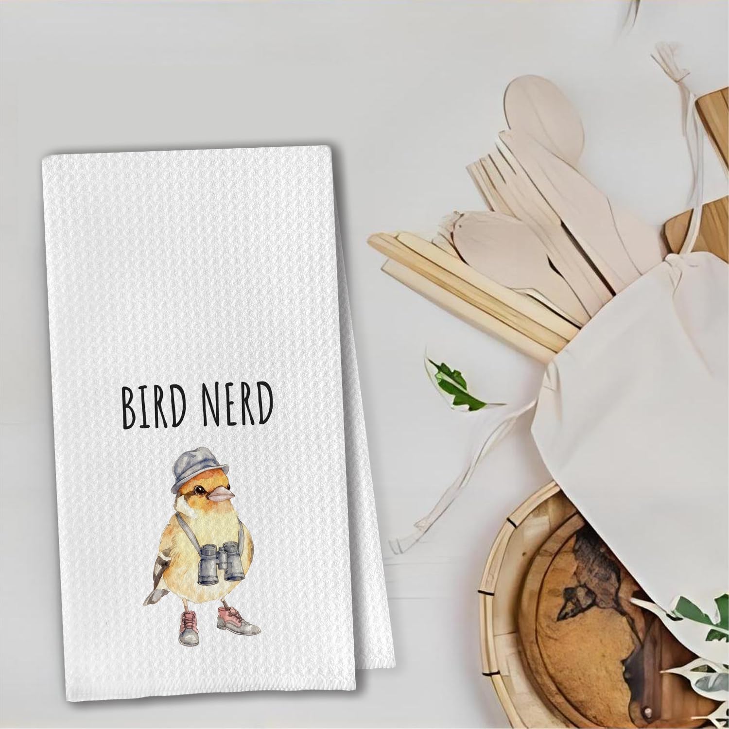Bird Nerd Kitchen Towels, Bird Lovers Watchers Birder Gifts Dish Tea Towels for Kitchen Decor, Birding Gifts Hand Towels for Bathroom Decor, 16x24 Inch - Image 5