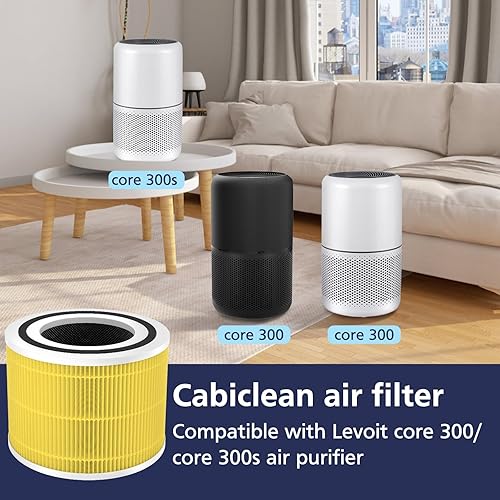 Miniatura 2 de Filtro de repuesto Core 300 para el cuidado de mascotas, compatible con el purificador de aire LEVOIT Core 300300S, grado H13 3 en 1, filtro de