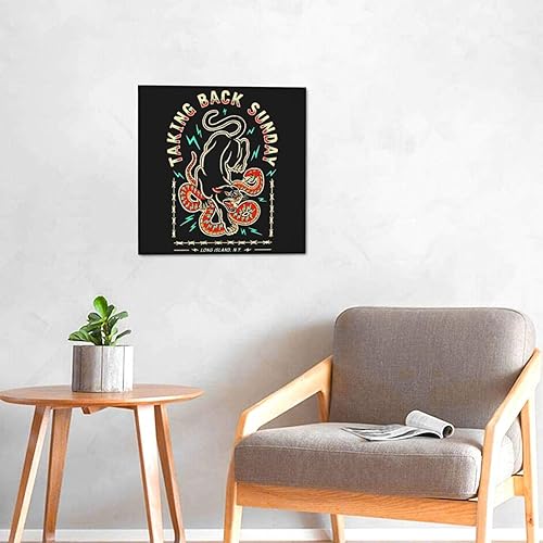 Miniatura 6 de WEUED Póster artístico de Taking Rock Back Sunday Band de pintura en lienzo sin marco, pinturas decorativas adecuadas para decoración de pared del