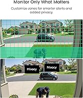 Vista 5 de ZOSI H.265+ 5MP 3K Lite grabadora DVR CCTV de 8 canales, detección de humanos y vehículos con IA, notificación push, capacidad híbrida 4 en 1