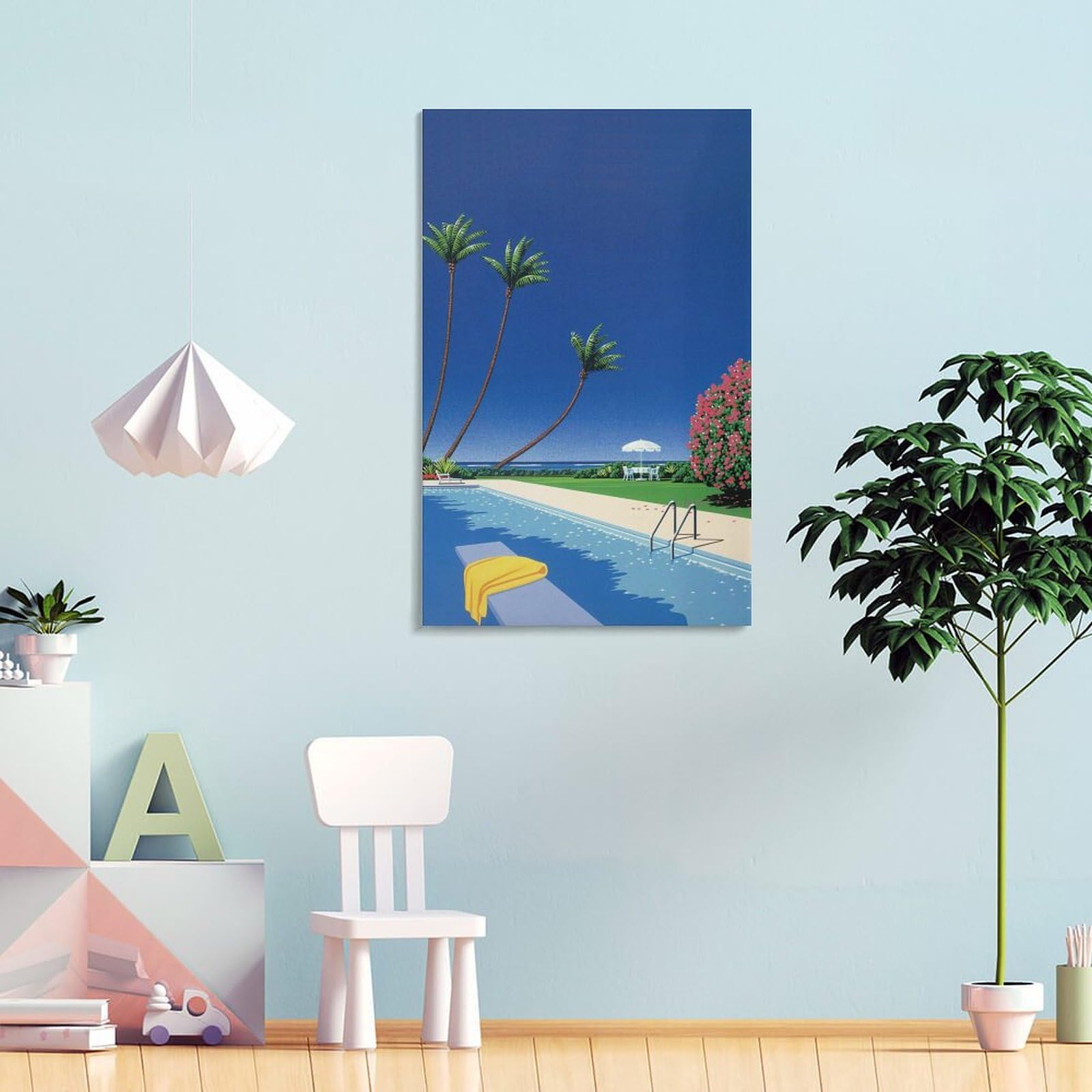 Amazon.co.jp: Hiroshi Nagai 永井 博 イラストカラースタイル絵画