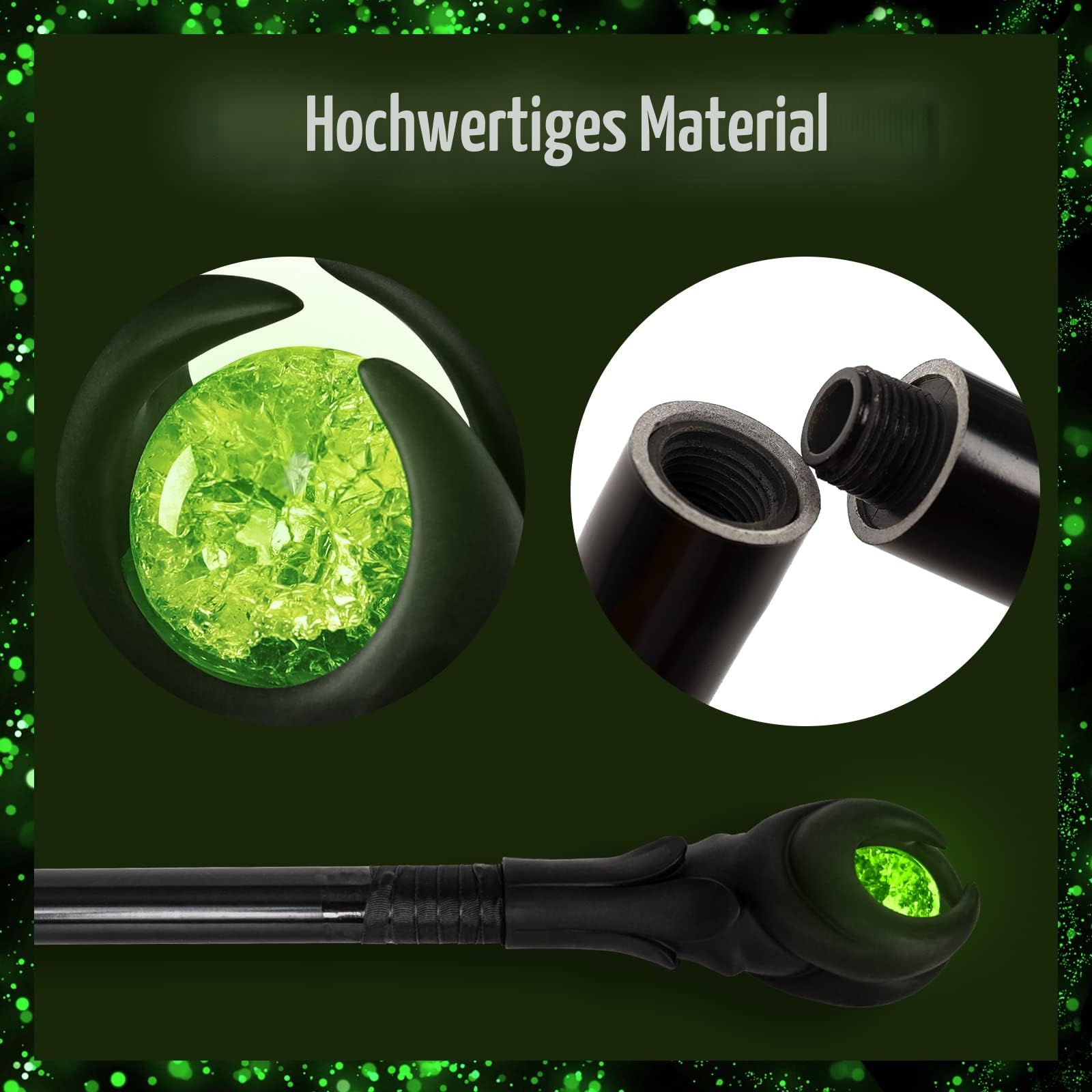 Maleficent zauberstab, 51in Halloween zauberstab
