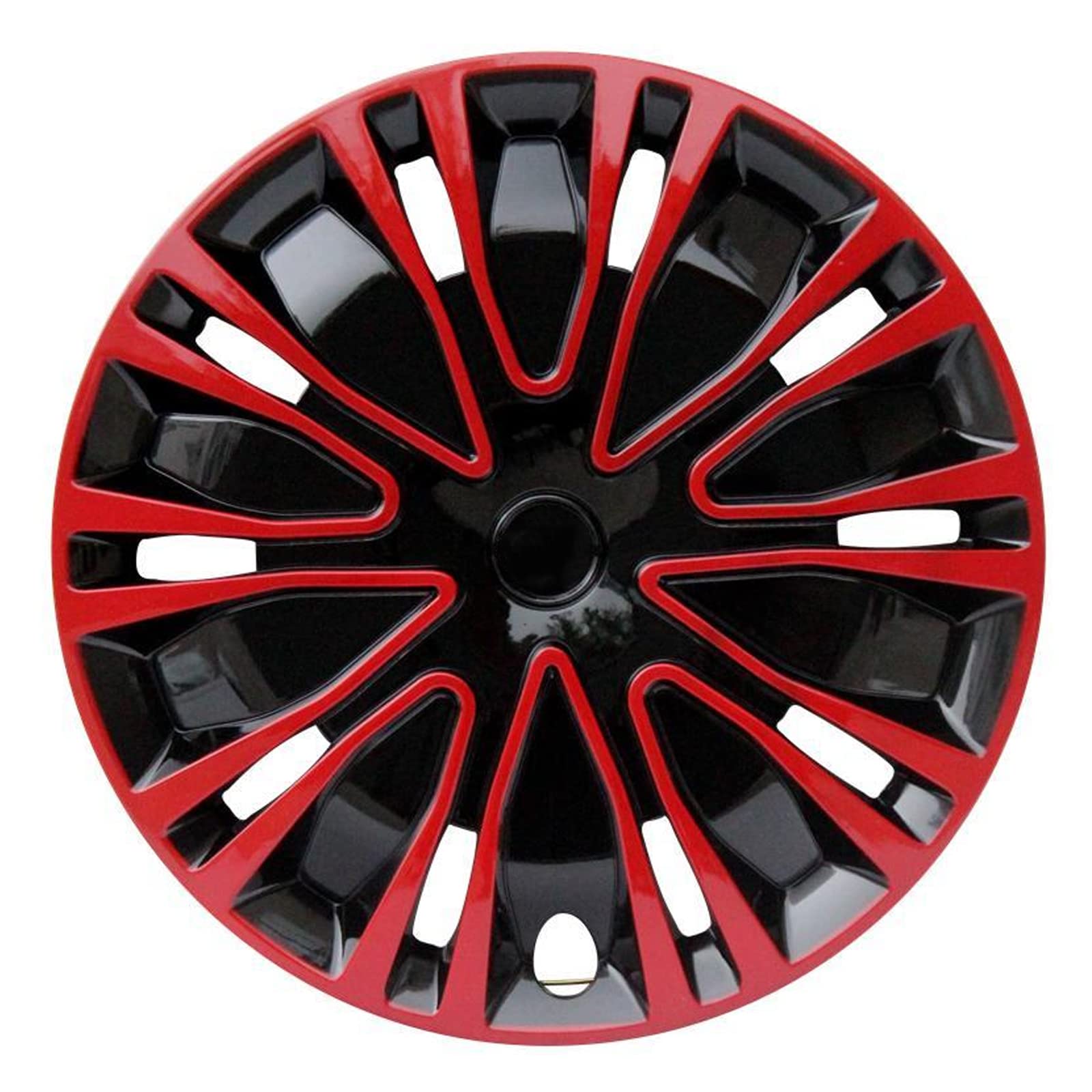 G Rロゴ付き 15インチホイールキャップ赤 車の外観が驚きの変身です