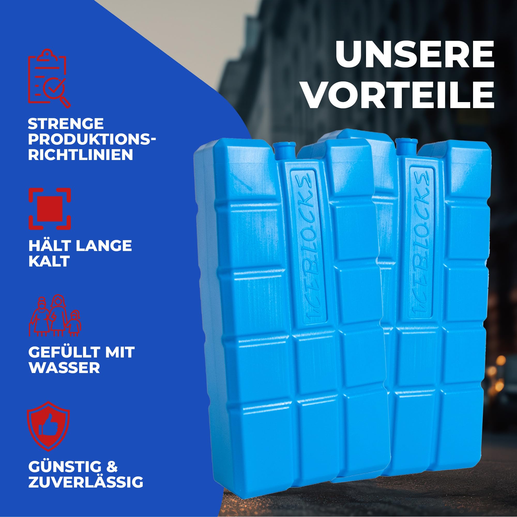 NEMT Kühlakkus 750 ml für Kühltaschen + Kühlboxen langanhaltend – 32 Stück