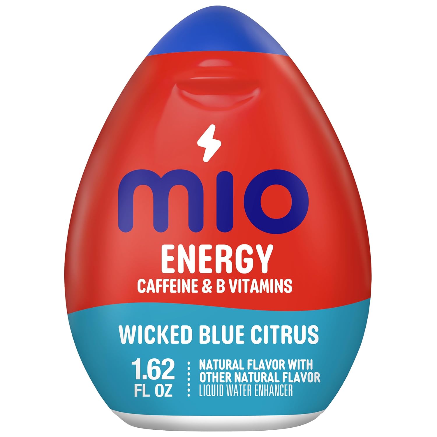 MiO Energy Water Enhancer - Black Cherry Naturally Flavored Liquid Water Flavoring Drops Drink Mix with Caffeine & B Vitamins (6 ct Pack, 1.62 fl oz Bottles) packaging may vary