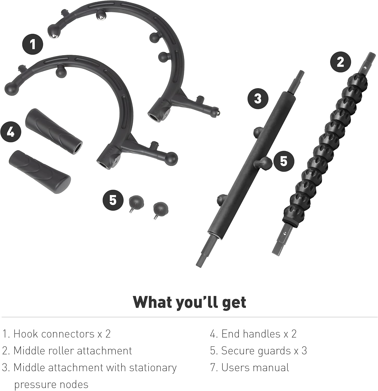 BodyFLEX Handheld Trigger Point Massager Tool by Njoie – Full Body Deep Tissue Massage, Chronic Pain Relief, Physical Therapy Equipment Massage Wand for Sports Athletes, at-Home, Workplace : Everything Else