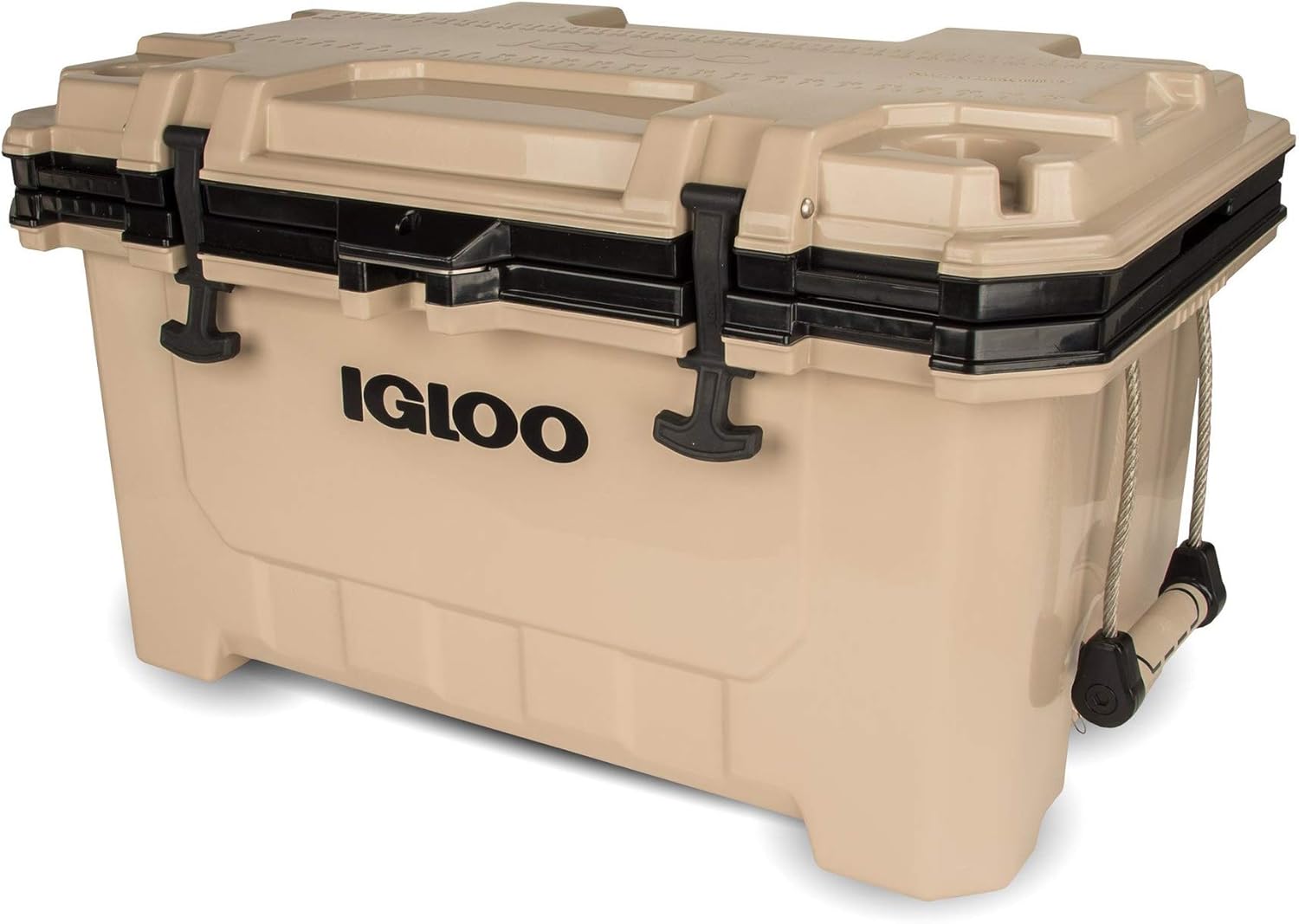 Igloo IMX 70 Quart Lockable Insulated Ice Chest Roto-Molded Cooler with Carry Handles, Tan : Sports & Outdoors