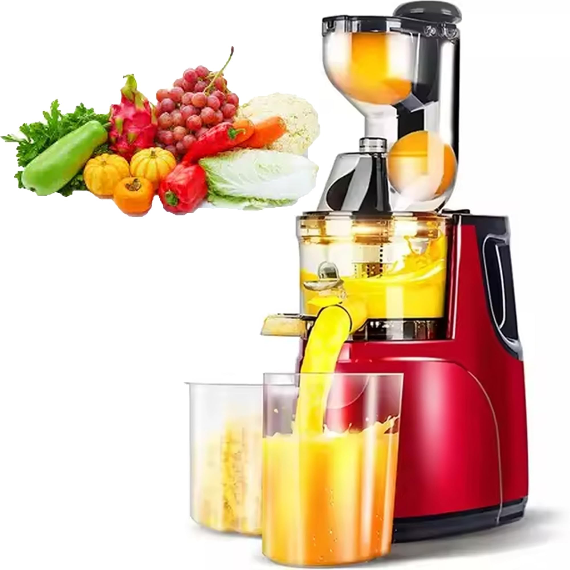 Extracteur de jus à froid avec extracteur de jus pour légumes et sorbets sains sans pulpe
