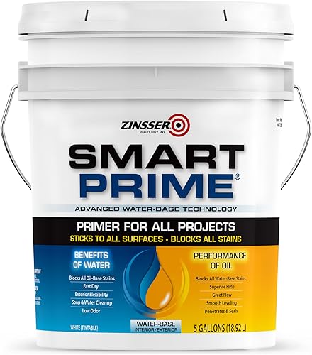 Miniatura 5 de Rust-Oleum 249729 Smart Prime pintura base, 1 galón, color blanco, 249729