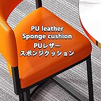 Vista 6 de Juegos de cocina y comedor, juego de mesa de sala de conferencias de oficina pequeña con 4 sillas, combinación moderna de mesa de comedor y silla