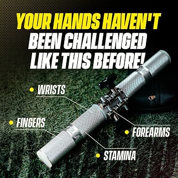 GRIPZILLA Dynamo Forearm Strengthener and Wrist, Comfortable Grip and a Durable Design Roller Perfect for Men and Women - Ideal for Hand, Wrist, and Forearm Strength Training, Workout - Wrist/Arm Builder