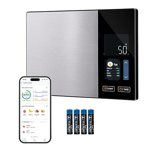 Mcbazel Smart Nutrition Food Scale, Bluetooth, Barcode Scan, Black |