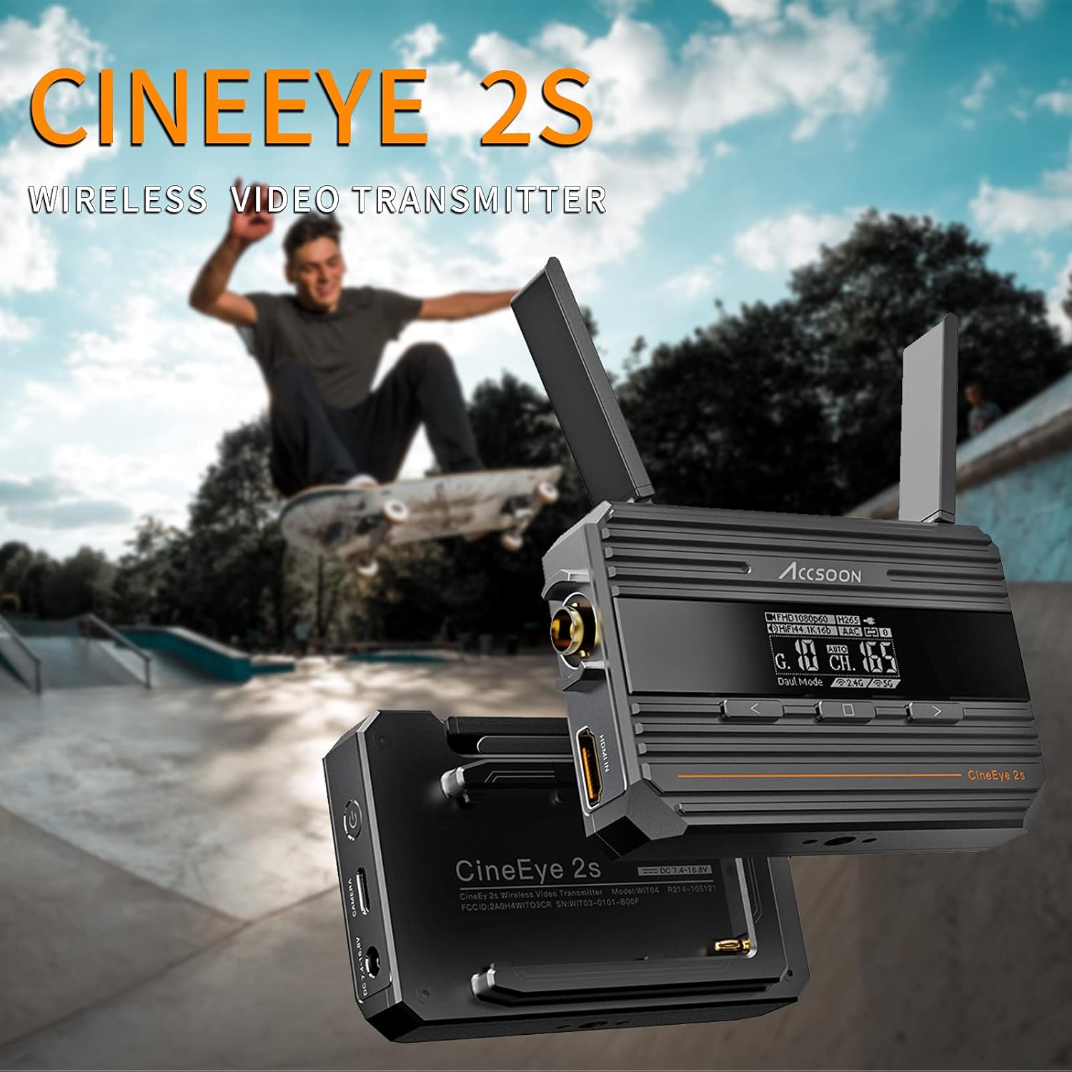 Accsoon CineEye 2S 5G Wireless Video Transmitter, a transmitter for 4