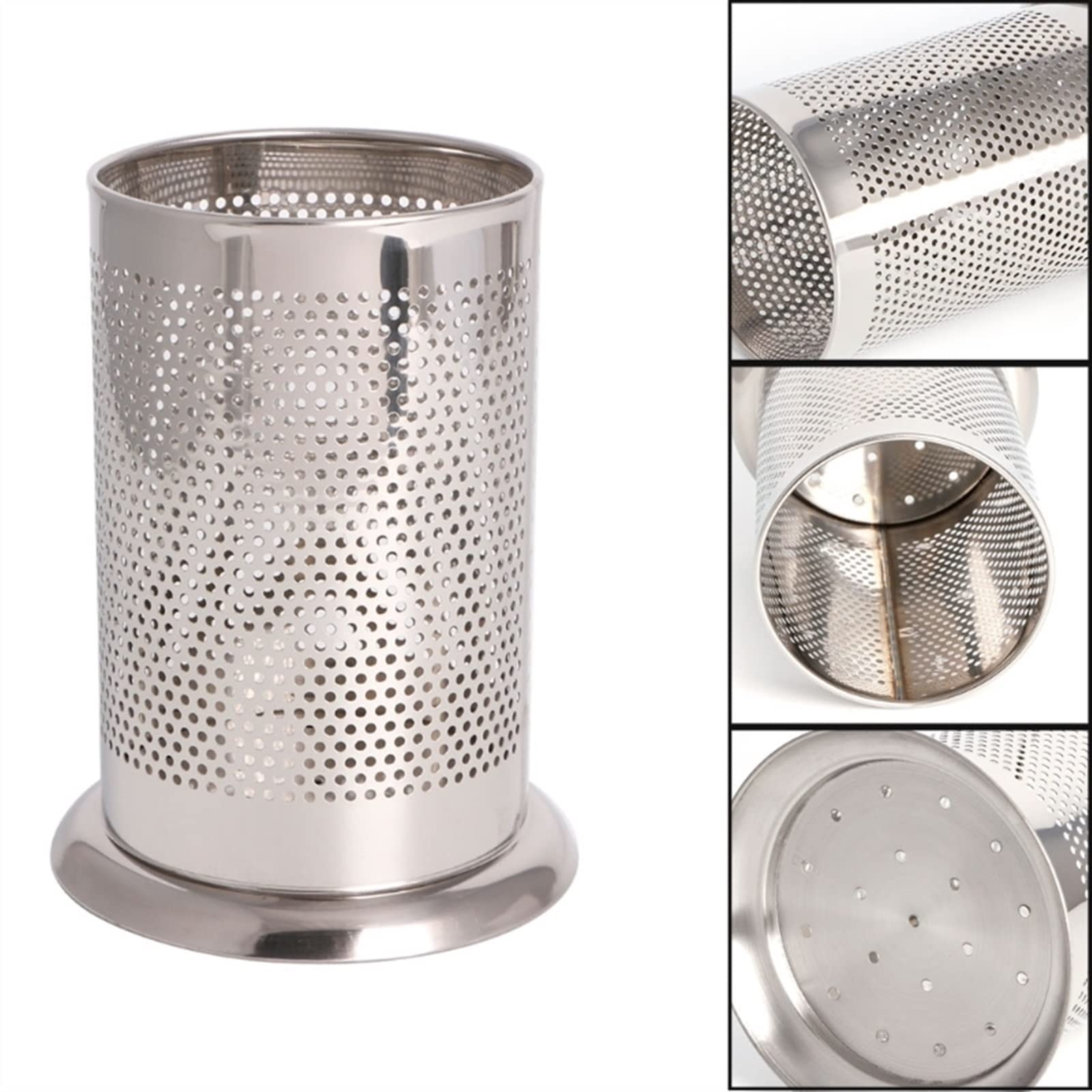 Werkzeughalter Edelstahlbesteck Käfig Essstäbchen Rohrschaufel Löffel Eimer Gabel Küche Lagergestell Utensilien Zubehör Werkzeuge Werkzeugregal (Color : A, Size : 1-Tier)