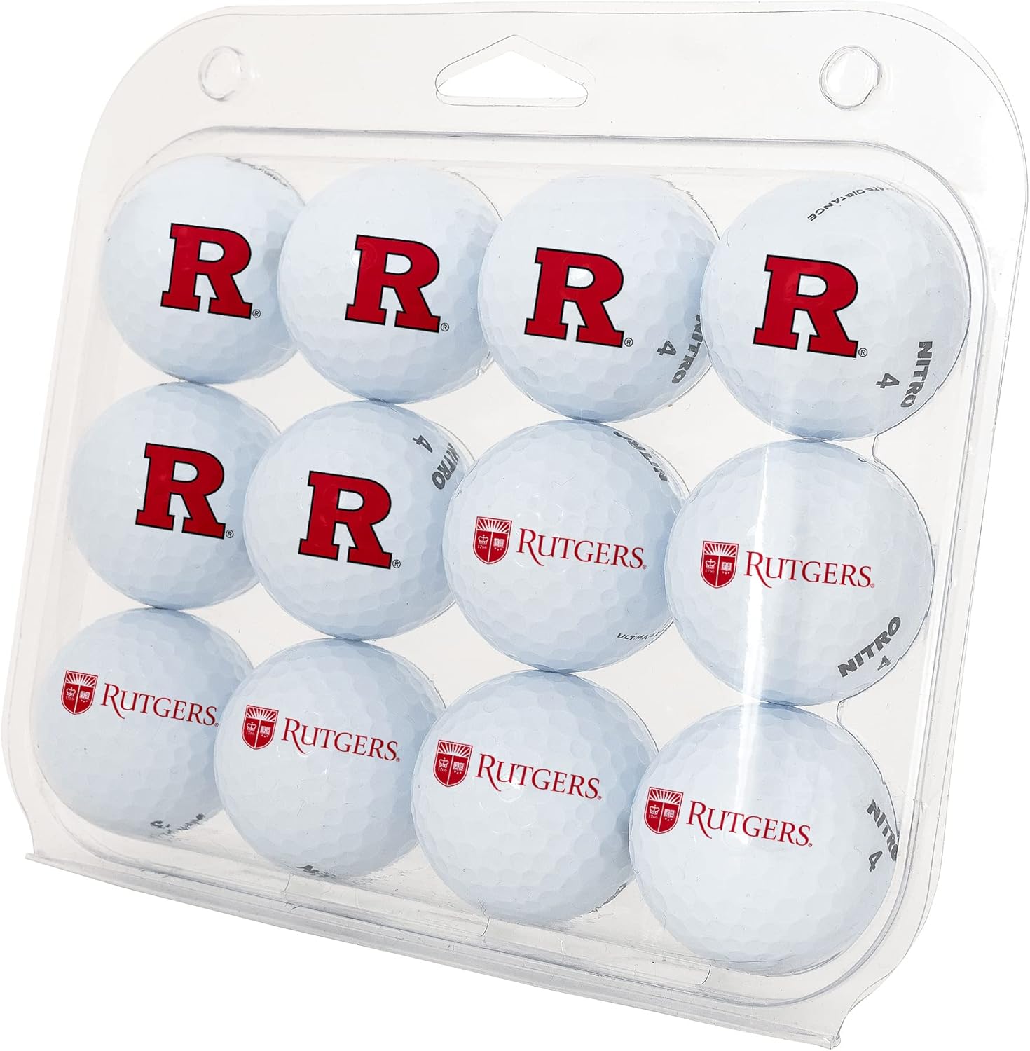 Desert Cactus Rutgers University Golf Balls 12 Pack – RU Scarlet Knights Full Color Dozen – Officially Licensed Sport Team Accessory