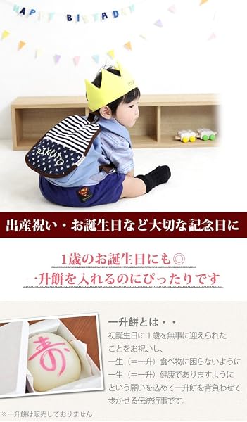 ベビーリュック 名入れ無料 出産祝い お名前刺繍する 一升餅 1歳誕生日 名入れ お名前 誕生日プレゼント ギフト 胸バックル付 刺繍無料 お名前刺繍する 日本製 ファムベリー ラブリーピンク - 3