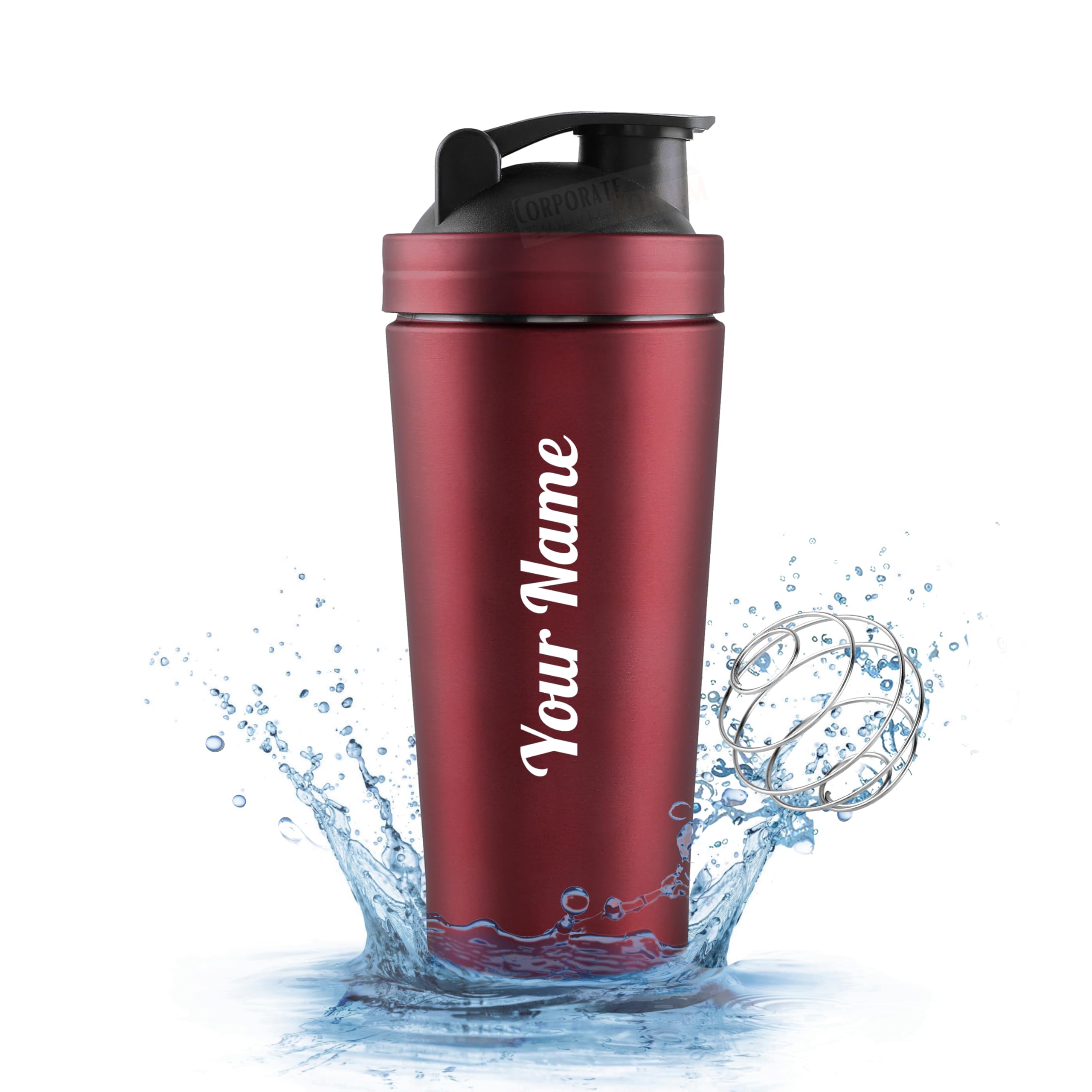 Customised Stainless Steel Shaker for Gym (Red)- 100% Leakproof Guarantee,Leakproof Gym Shaker for Supplements Water Bpa Free Material, 700 Milliliter-image-31