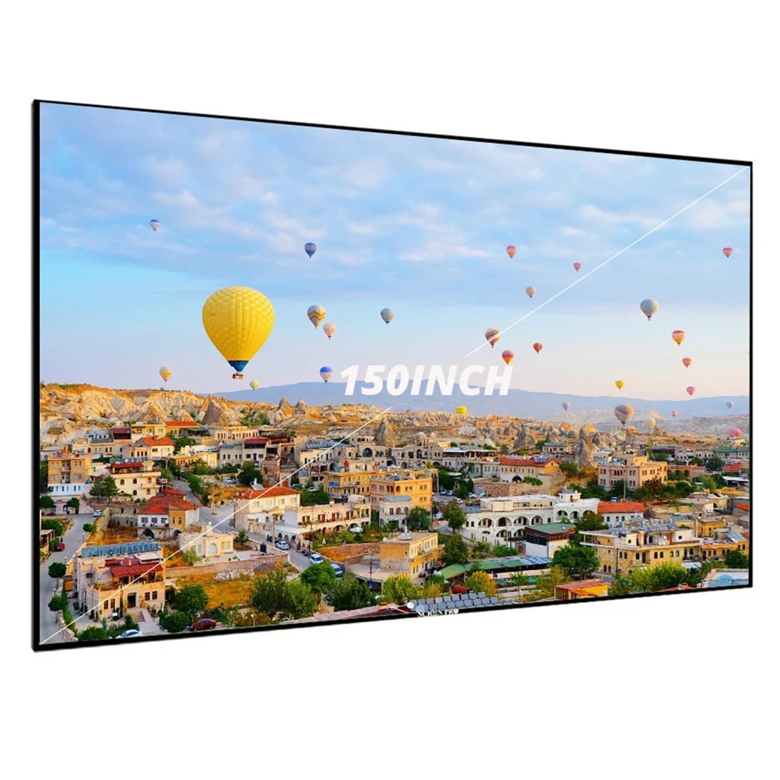 Ekrany Projekcyjne, Inteligentny Ekran Projekcyjny Do Domu, Stała Rama, Ultrawąska Rama, 1 Cm, Ekran Projekcyjny 4K Do Kina Domowego, 110 Cali