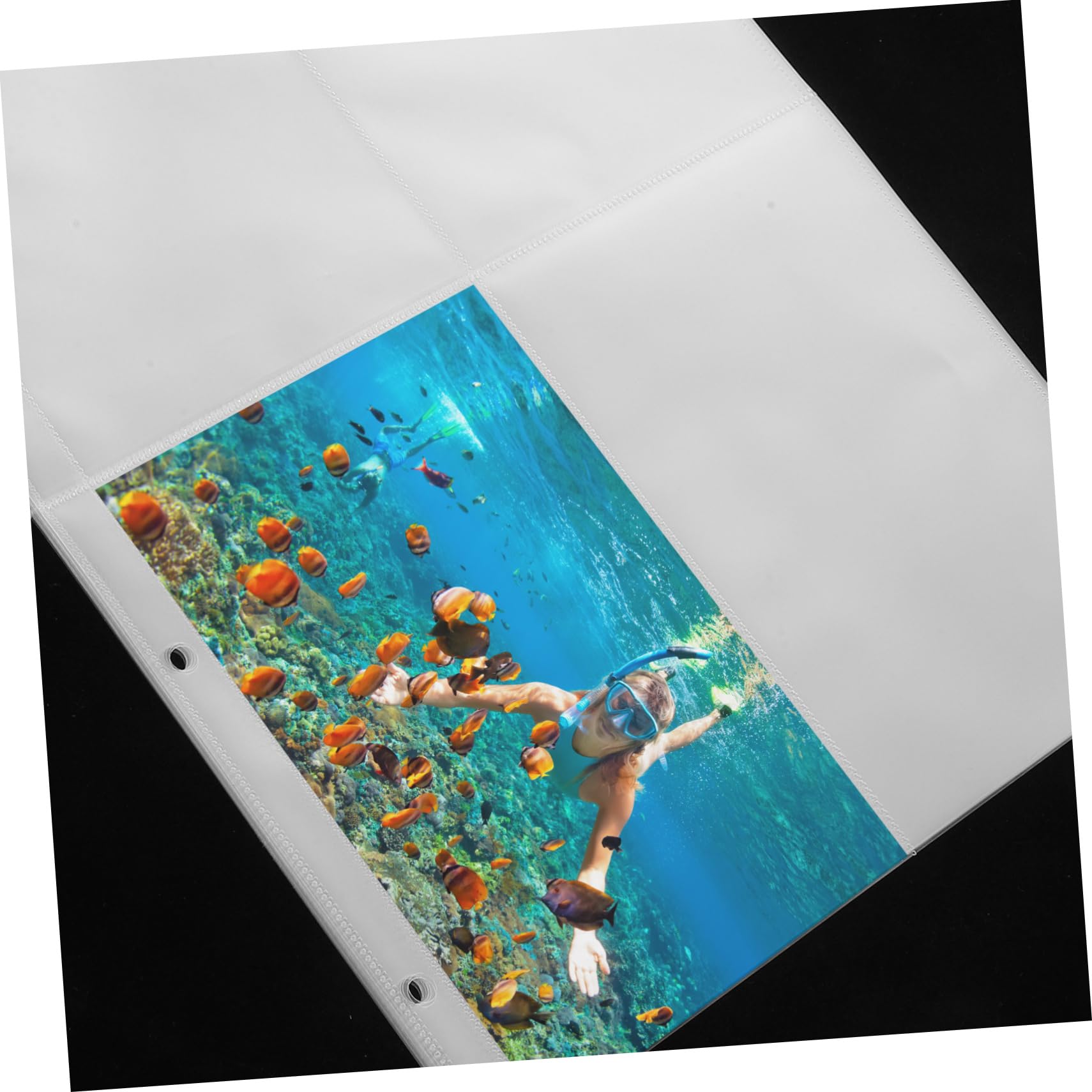 Happyyami 60stücke Klarsichthüllen Für Transparente Sammelblätter Mit Fächern Praktische Schutzseiten Für Postkarten Und Sammlerstücke Für Binder Und Alben