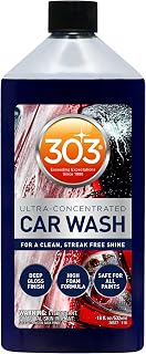 303 Products Car Wash with Wash Mitt - High Foam Formula - Ultra Concentrated Formula - Deep Gloss Finish - for A Clean Streak-Free Shine - Safe for All Paints - Bubble Gum Scent, 18 fl. oz. (30577)