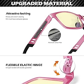 ANYLUV Blue Light Blocking Glasses Men Computer Gaming Glasses Lightweight Al-Mg Metal Anti Eyestrain Eye Protection