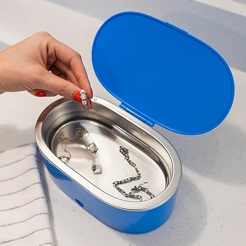 Miniatura 5 de Tru Techlab Limpiador ultrasónico de nueva generación. Máquina limpiadora de joyas silenciosa, limpiador de anillos de diamante, limpiador de joyas