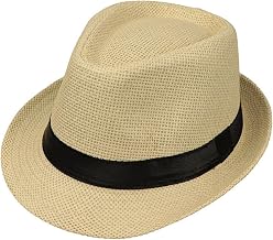 Panama Hat Unisex Hat Fedora Trilby Straw Hat Summer Sun Hat Beach Sun Cap Hat Cup Jazz Cap for Men Women Child